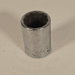 Craftsman Vintage‎ 3/4" 12 Point 1/2" Drive Shallow Socket USA 47508 V